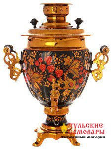Электрический самовар 3 литра "Ягода клубника" с автоотключением арт. 103564 фото 1 — Samovars.ru